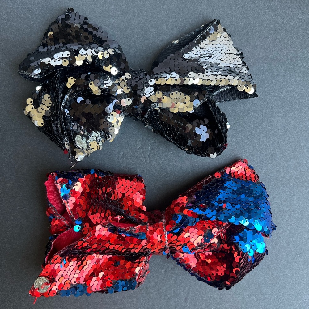 Jojo Siwa Reversible Sequin Large Bows, Set of 2